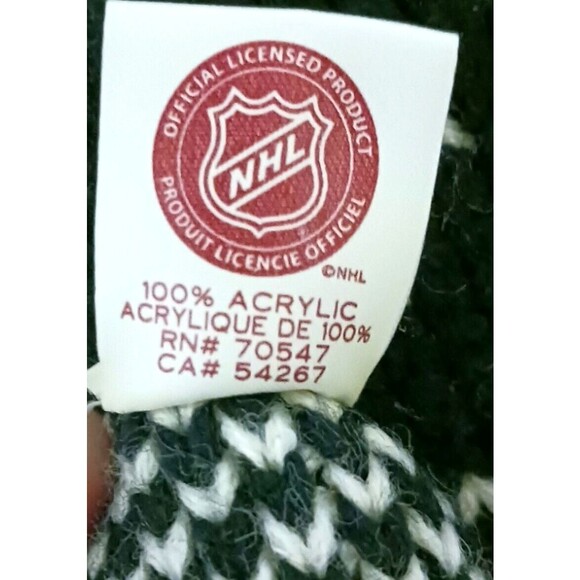 PITTSBURGH PENGUINS NHL HOCKEY Womens Acrylic Scarf Forty Seven Brand Black Gold - Picture 6 of 6